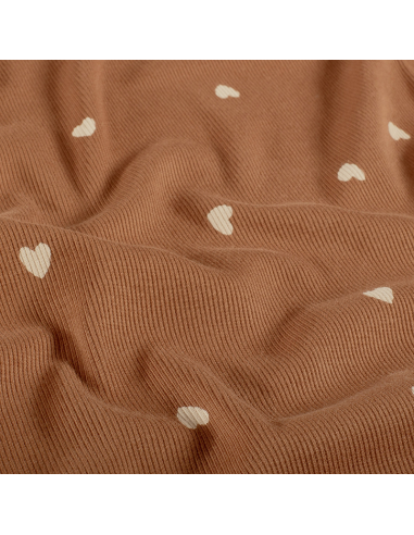 Ribbad Bomullsjersey Hearts