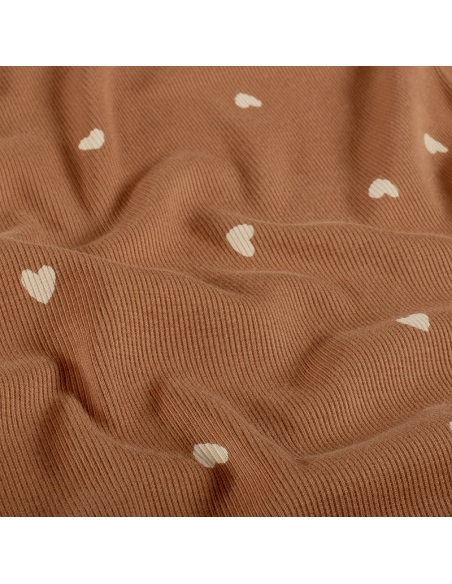 Ribbad Bomullsjersey Hearts