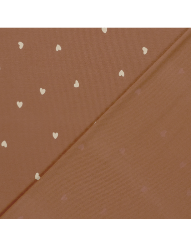 Ribbad Bomullsjersey Hearts