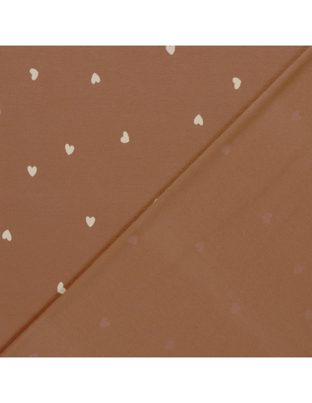 Ribbad Bomullsjersey Hearts