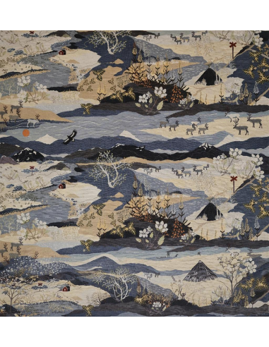 Fjällvandring Jacquard Blå