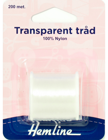 Hemline Transparent Tråd Klar