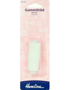 Hemline Resårtråd Vit