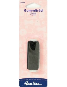 Hemline Resårtråd Svart