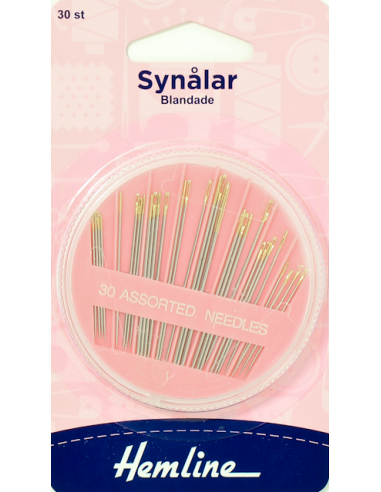 Hemline Synålar 30st I Kasett