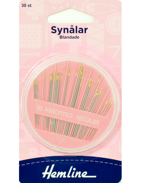 Hemline Synålar 30st I Kasett