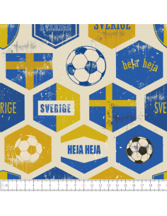 Bomullsjersey VM Retro Heja... 2