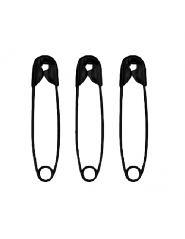 Säkerhetsnålar 22mm 10-pack Svart