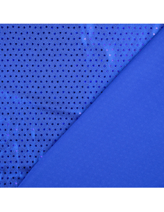 Lamé Foil Paljett Kobolt 2