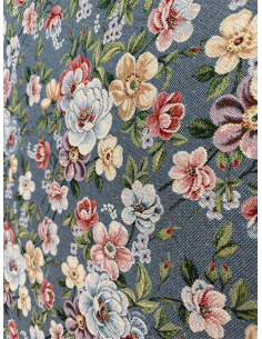 Jacquard Flowery Blå 2