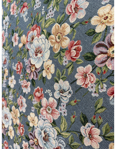 Jacquard Flowery Blå