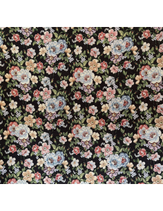 Jacquard Flowery Svart