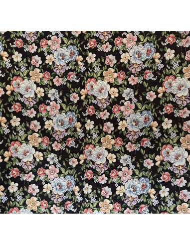Jacquard Flowery Svart