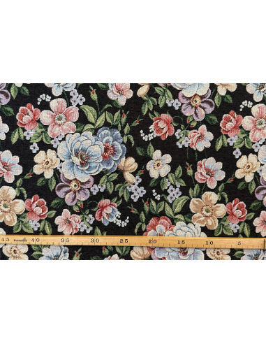 Jacquard Flowery Svart