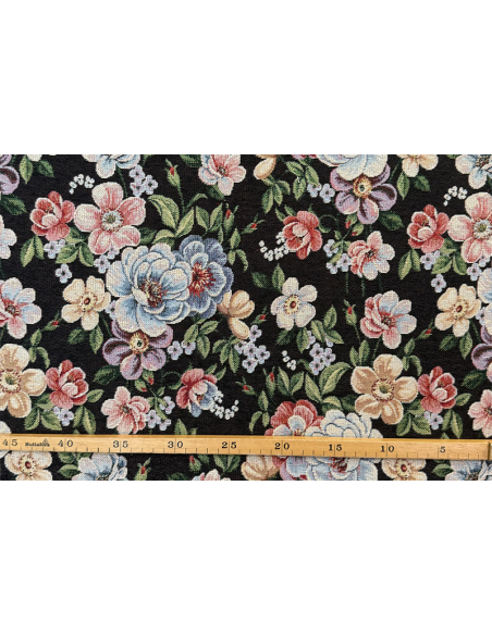 Jacquard Flowery Svart