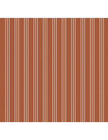 Uteväv Stripes Teflonbehandlad Terracotta