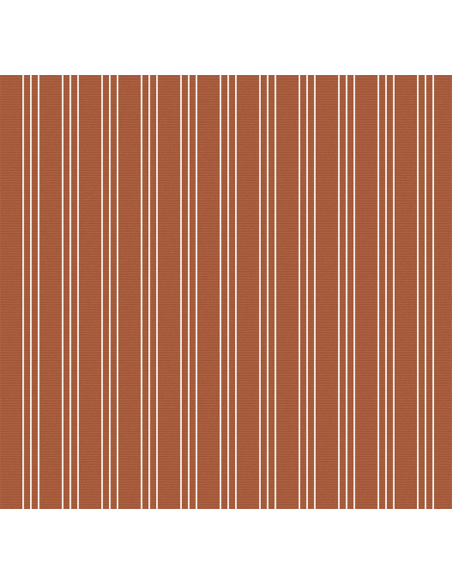 Uteväv Stripes Teflonbehandlad Terracotta