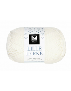 Dale Garn Lille Lerke Halvblekt Vit