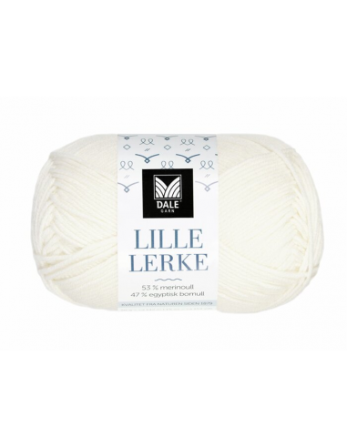 Dale Garn Lille Lerke Halvblekt Vit