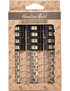 Hemline Gold Tygclips 2,6cm