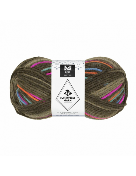 Dale Garn Eventyrlig Mokka Stripes