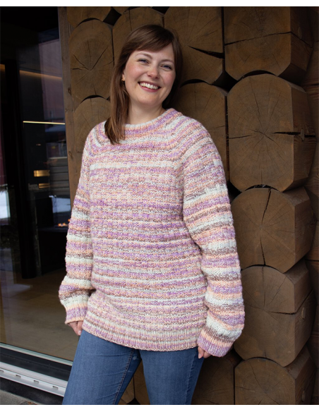 Dale Garn Eventyrlig Rosa Stripes