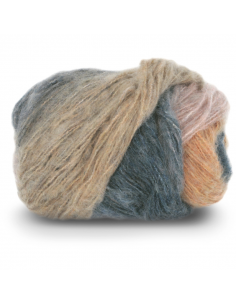 Gjestal Garn Twisty Air Rosa/Mullvad Print 2