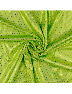 Lamé Foil Paljett Limegrön