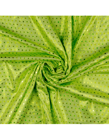 Lamé Foil Paljett Limegrön