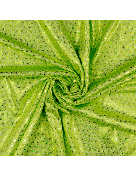 Lamé Foil Paljett Limegrön