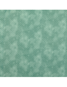 Bomullspoplin Dots Old Green