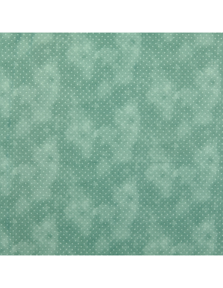 Bomullspoplin Dots Old Green