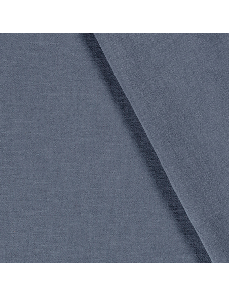 Lin/Bomull Stentvättad Indigo