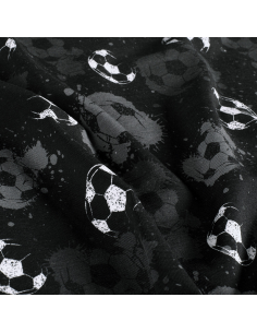 Bomullsjersey Fotboll Svart 2