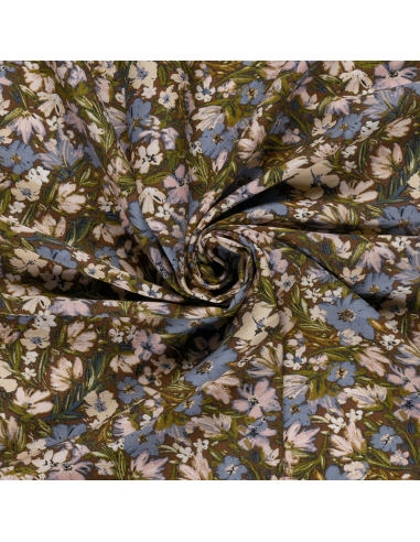 Viskos Nylon Ottoman Flowers