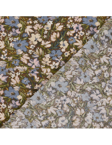 Viskos Nylon Ottoman Flowers