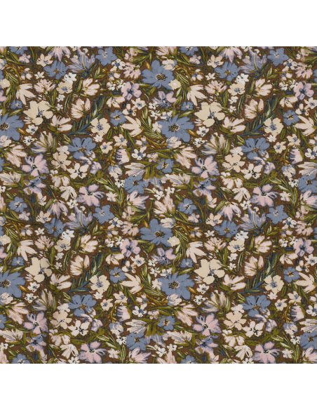 Viskos Nylon Ottoman Flowers