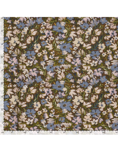 Viskos Nylon Ottoman Flowers
