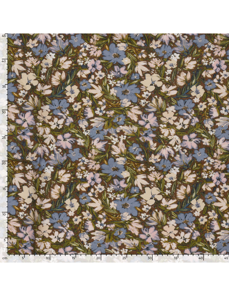 Viskos Nylon Ottoman Flowers
