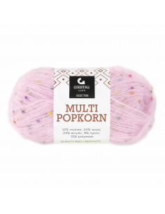 Gjestal Garn Multi Popkorn Rosa