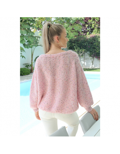 Gjestal Garn Multi Popkorn Rosa