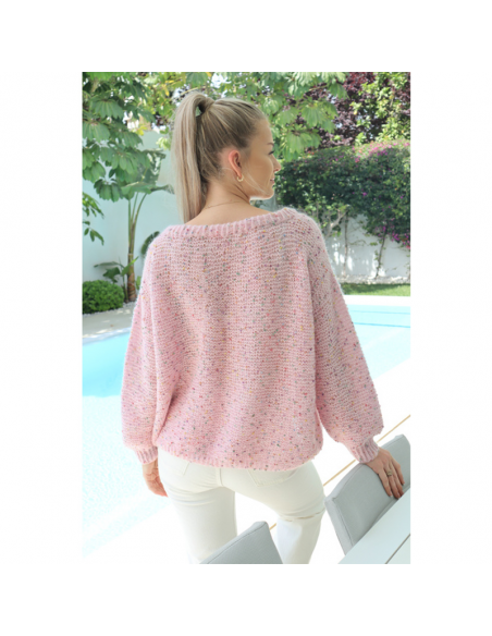 Gjestal Garn Multi Popkorn Rosa