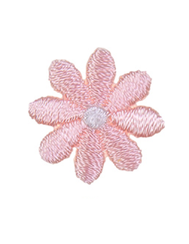 Tygmärke Blomma Mini Ljus Laxrosa