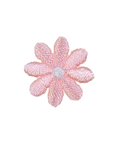 Tygmärke Blomma Mini Ljus Laxrosa