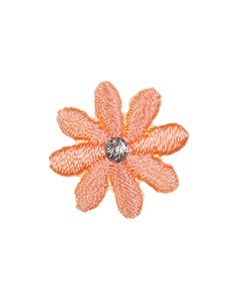 Tygmärke Blomma Mini Aprikos
