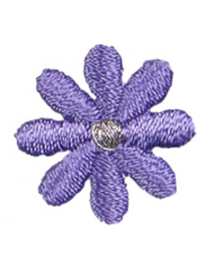Tygmärke Blomma Mini Lila