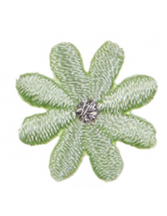 Tygmärke Blomma Mini Ljusgrön