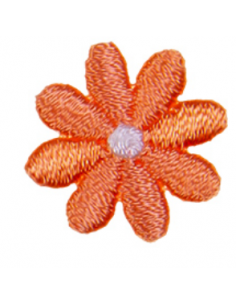 Tygmärke Blomma Mini Korall