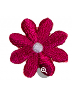 Tygmärke Blomma Mini Cerise