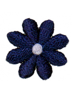 Tygmärke Blomma Mini Navy